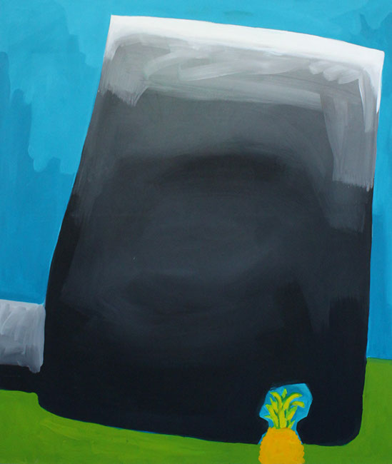 Anan-axe, 120x100, acryl op canvas, 2016, Liselot Veenendaal
