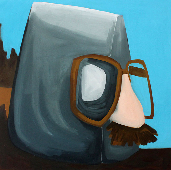 Vaculik, 75x75, acryl op canvas, 2016, Liselot Veenendaal